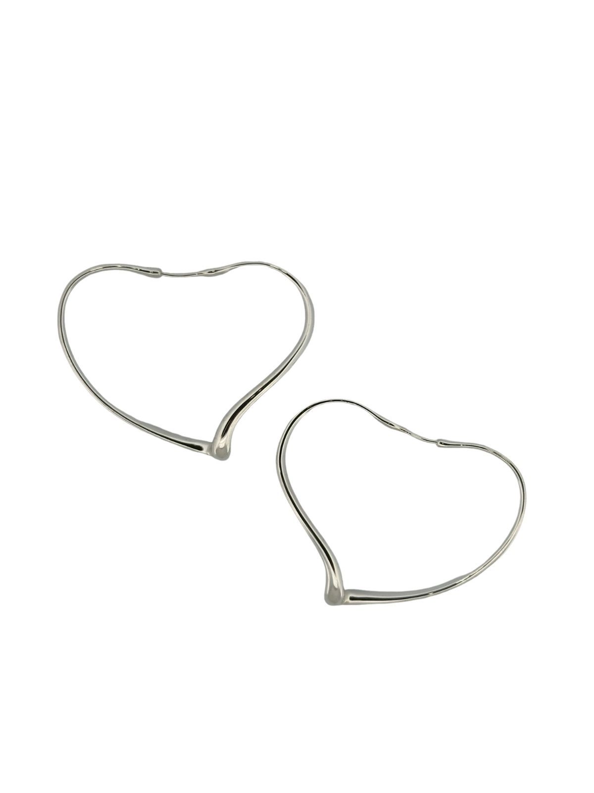 TIFFANY&Co. ティファニー オープンハート フープピアス 925 シルバー 9.5g
