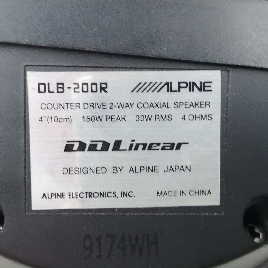 アルパイン サテライトスピーカー DLB-200R 左右セット - メルカリ