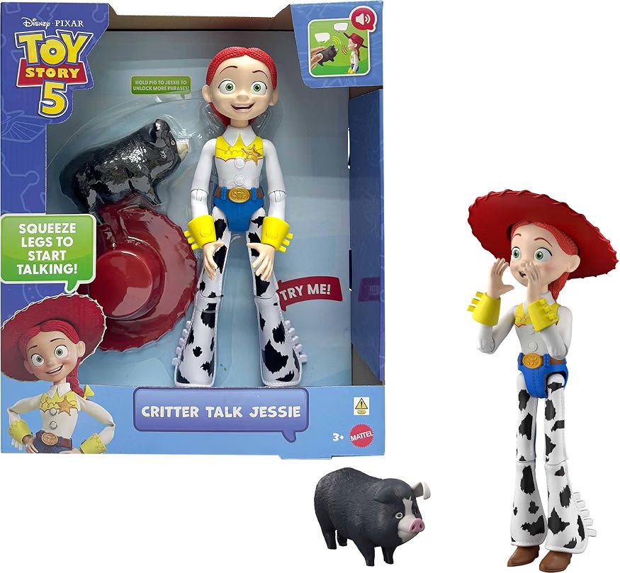 【トイ・ストーリー5】ジェシー おしゃべりフィギュア Mattel 英語版 サウンド付き Jessie Critter Talk