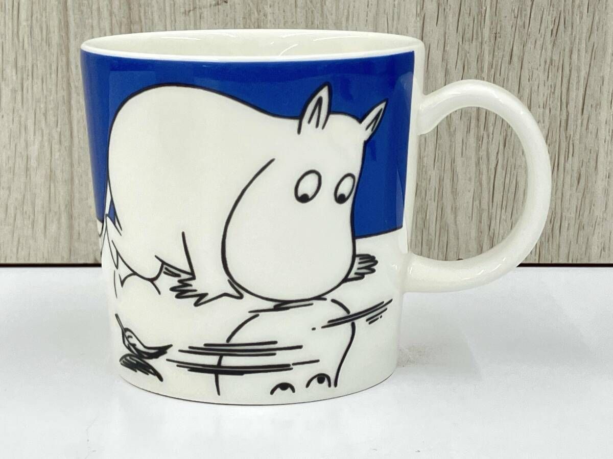 【箱付き】 ARABIA FINLAND マグカップ 1客 ムーミン ブルー