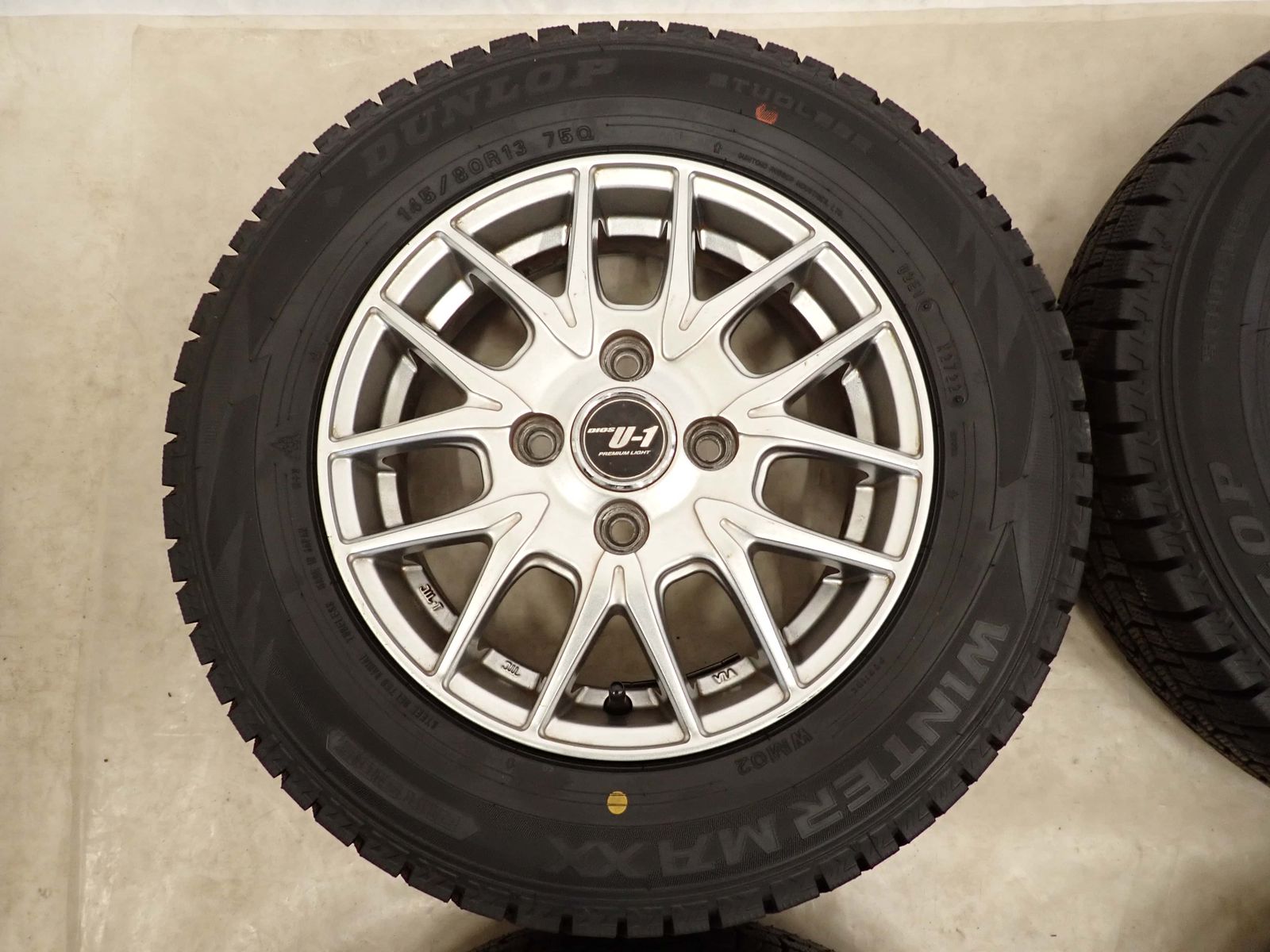 冬4本SET 会社宛 送料無料 145/80R13×4J 75Q ダンロップ WINTER MAXX