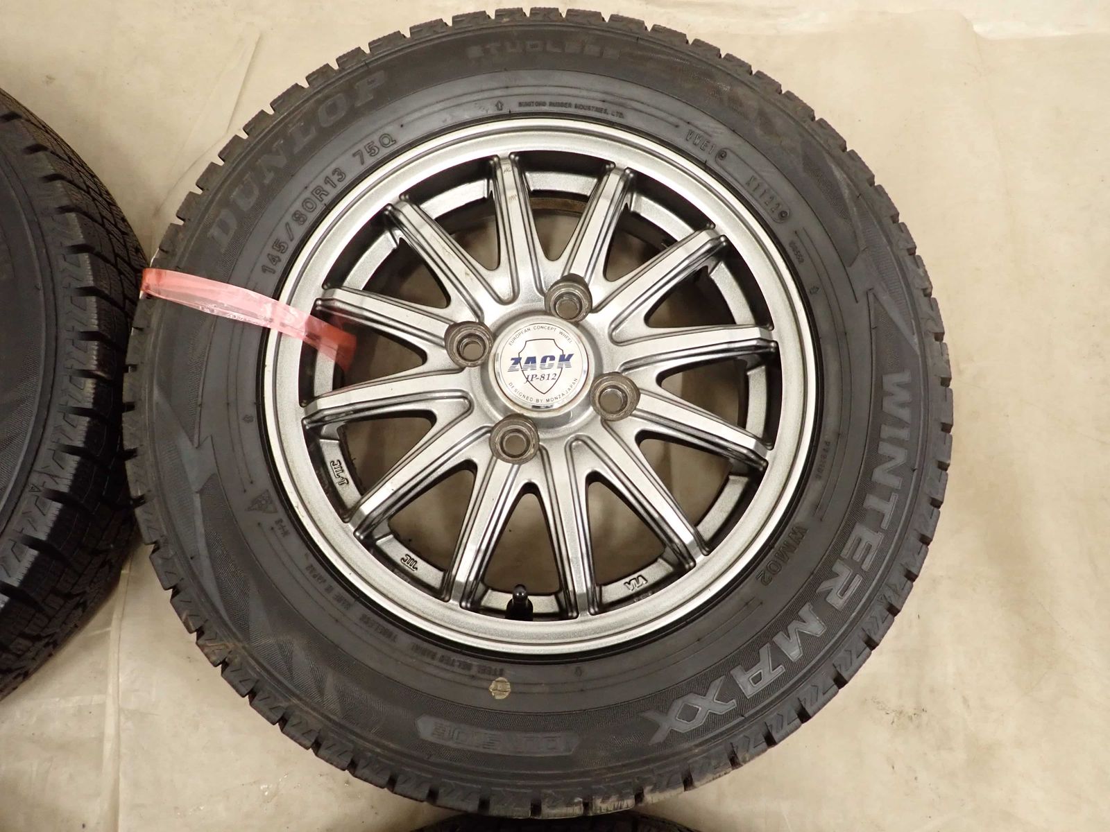 冬4本SET 会社宛 送料無料 145/80R13×4J 75Q ダンロップ WINTER MAXX
