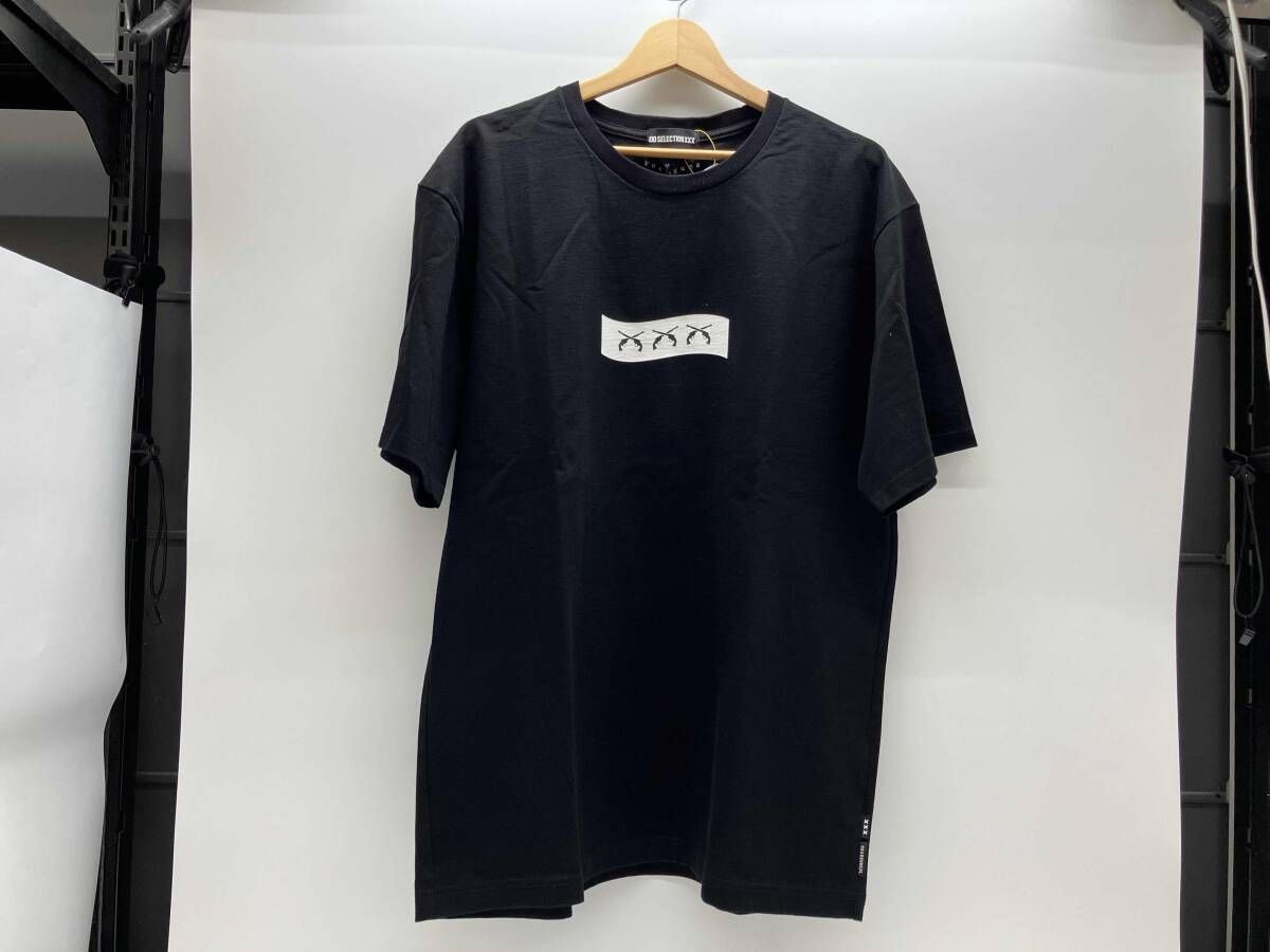 夏 GOD SELECTION XXX × roarguns GX-S20-RGST-01 ゴットセレクション トリプルエックス ロアーガンズ 半袖Tシャツ ブラック XL