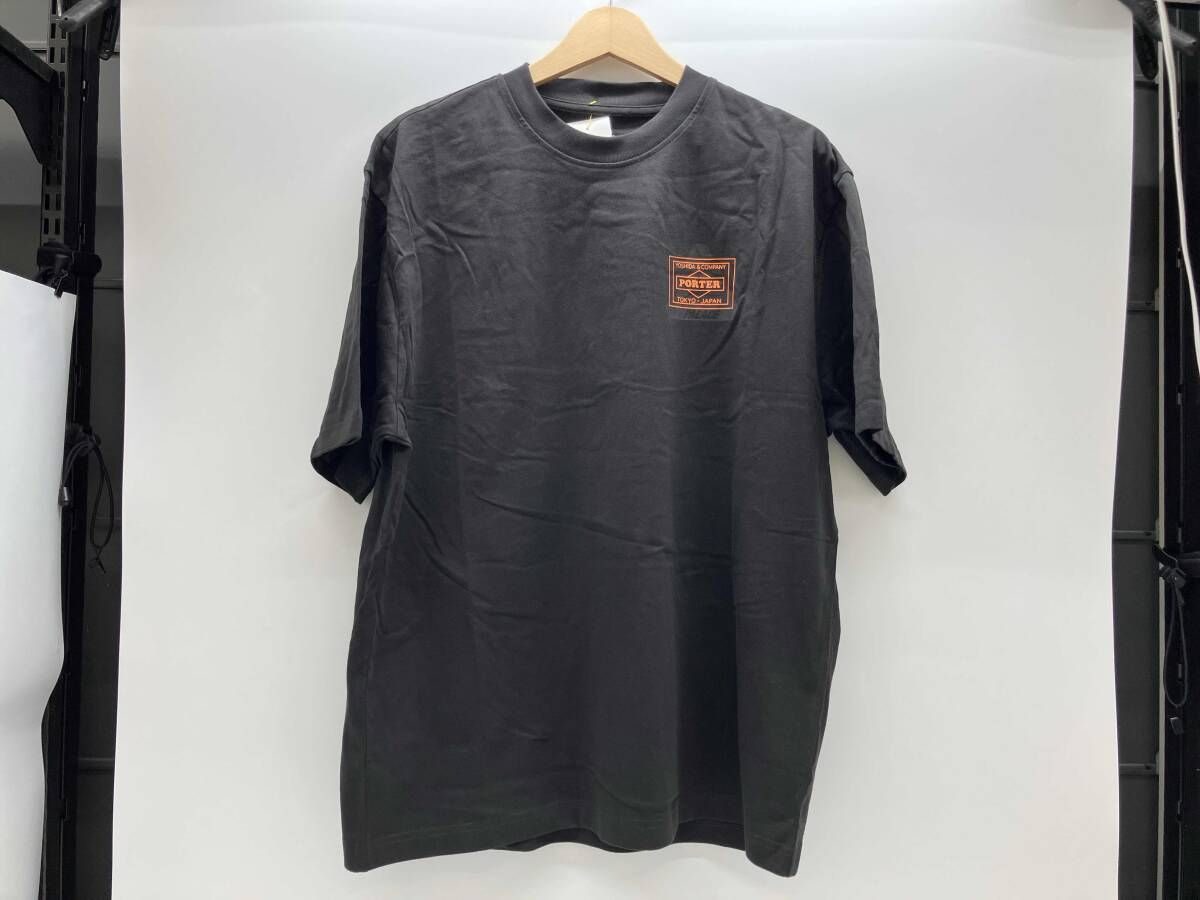 夏 PORTER PALACE ポーター パレス 半袖Tシャツ ブラック コットン L