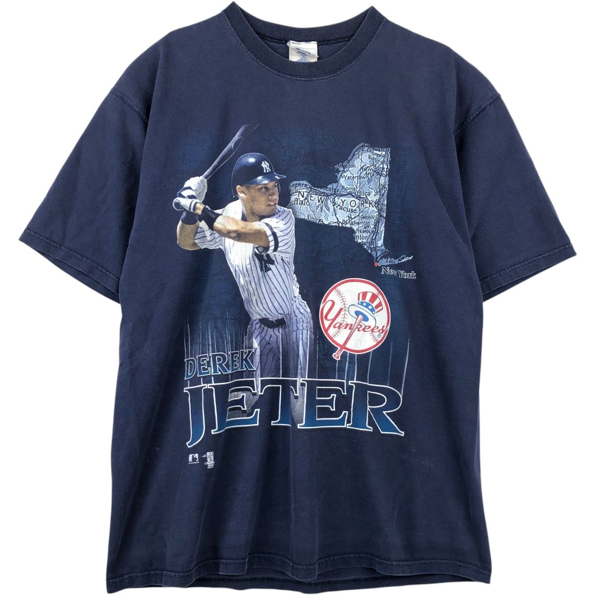 ニューヨークヤンキース　ベースボールシャツ　デレクジーター 古着 90年代 PRO PLAYER MLB NEW YORK YANKEES ニューヨークヤンキース