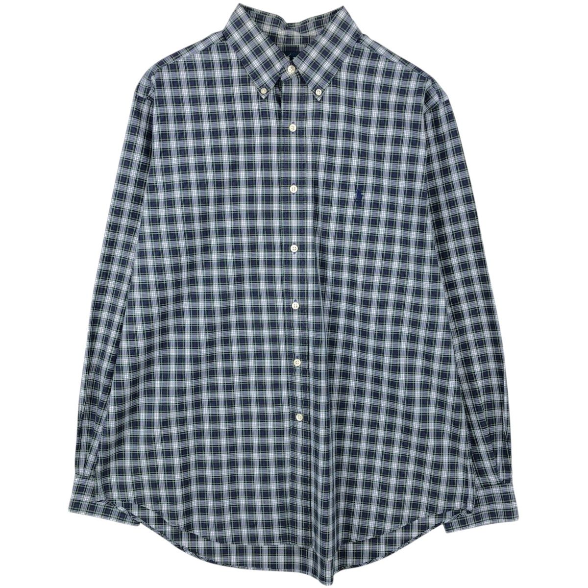 古着 ラルフローレン Ralph Lauren CLASSIC FIT クラシックフィット 長袖 ボタンダウンチェックシャツ メンズL相当/eaa650118