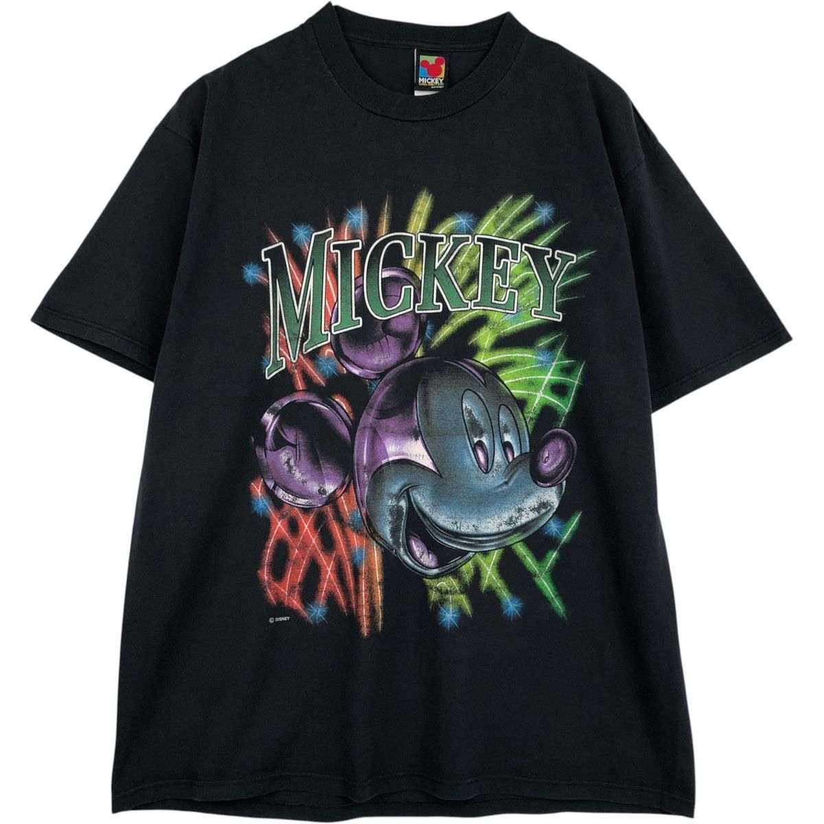 古着 90年代 MICKEY UNLIMITED MICKEY MOUSE ミッキーマウス キャラクタープリントTシャツ USA製 メンズXL相当 ヴィンテージ/eaa648223