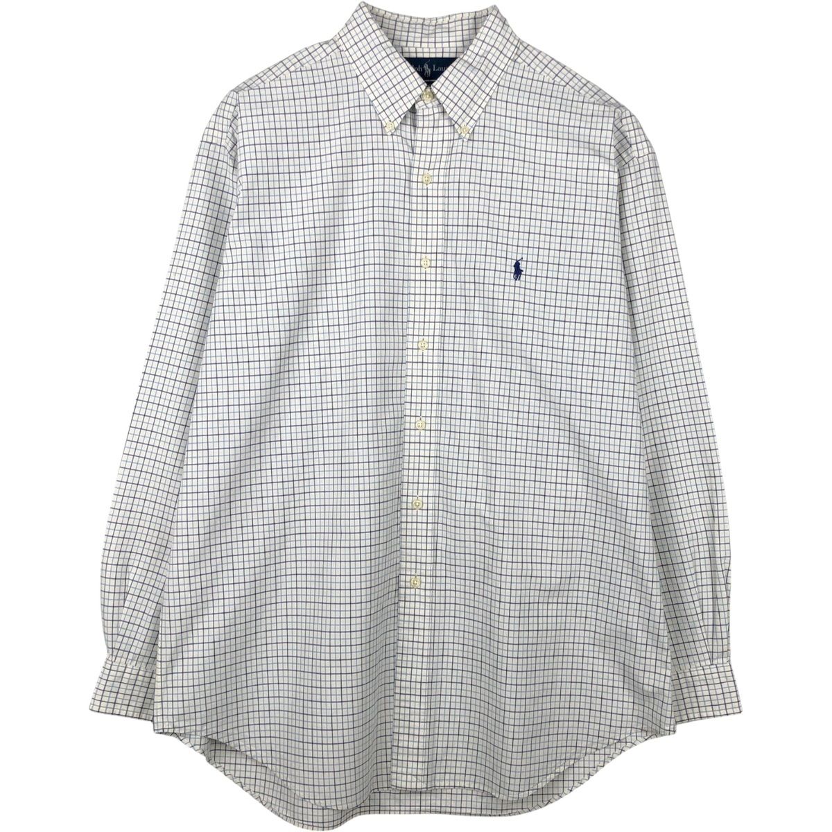 古着 ラルフローレン Ralph Lauren BLAKE 長袖 ボタンダウンチェックシャツ メンズL相当/eaa649591