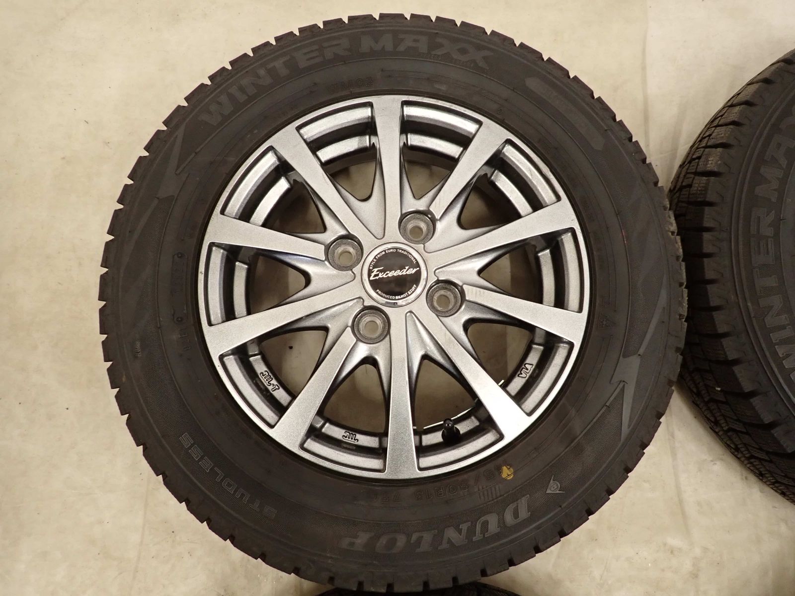 冬4本SET 会社宛 送料無料 145/80R13×4J 75Q ダンロップ WINTER MAXX