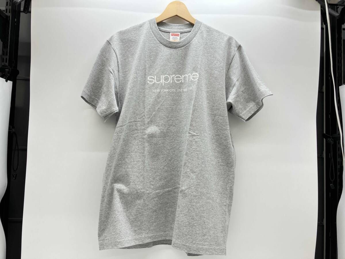 夏 Supreme Shop Tee Classic Tee シュプリーム ショップTee クラシックTee クラシックロゴ グレー M コットン