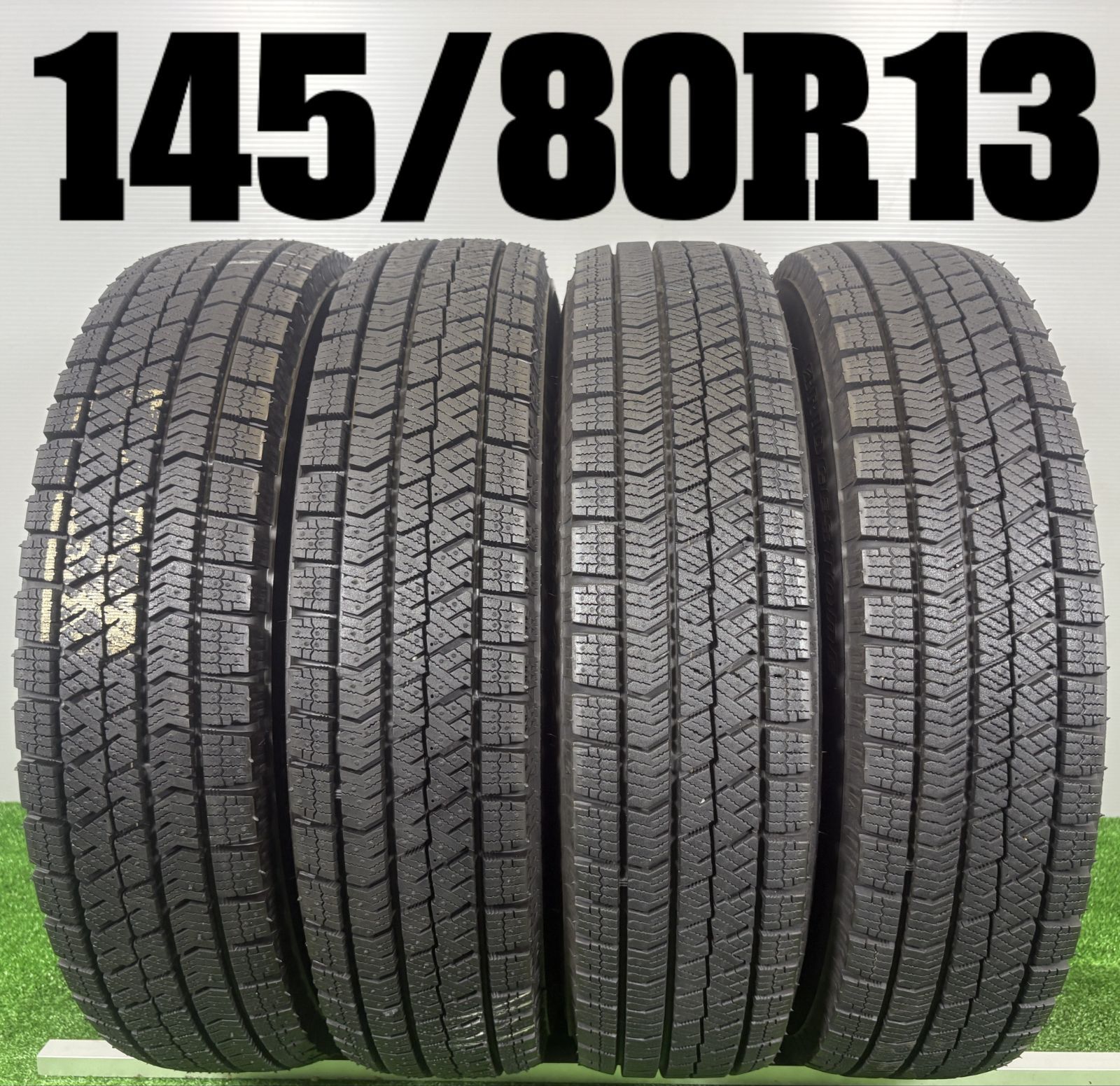 ⑧2022年製145/80R13 中古スタッドレスタイヤ4本セット　VRX2 送料無料☆145/80R13 ブリヂストン VRX2 2021~2024年製 4本 冬 タイヤ