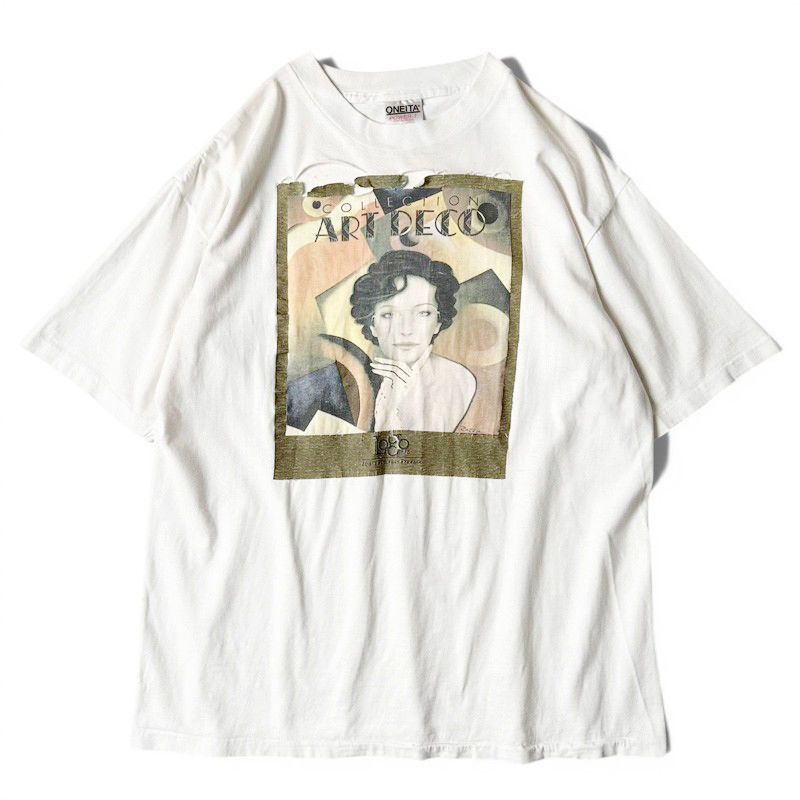 雰囲気系 90s USA製 LOGO PARIS アドバタイジング 企業物 プリント 半袖 Tシャツ XL / 90年代 アメリカ製 シングル 企業 眼鏡