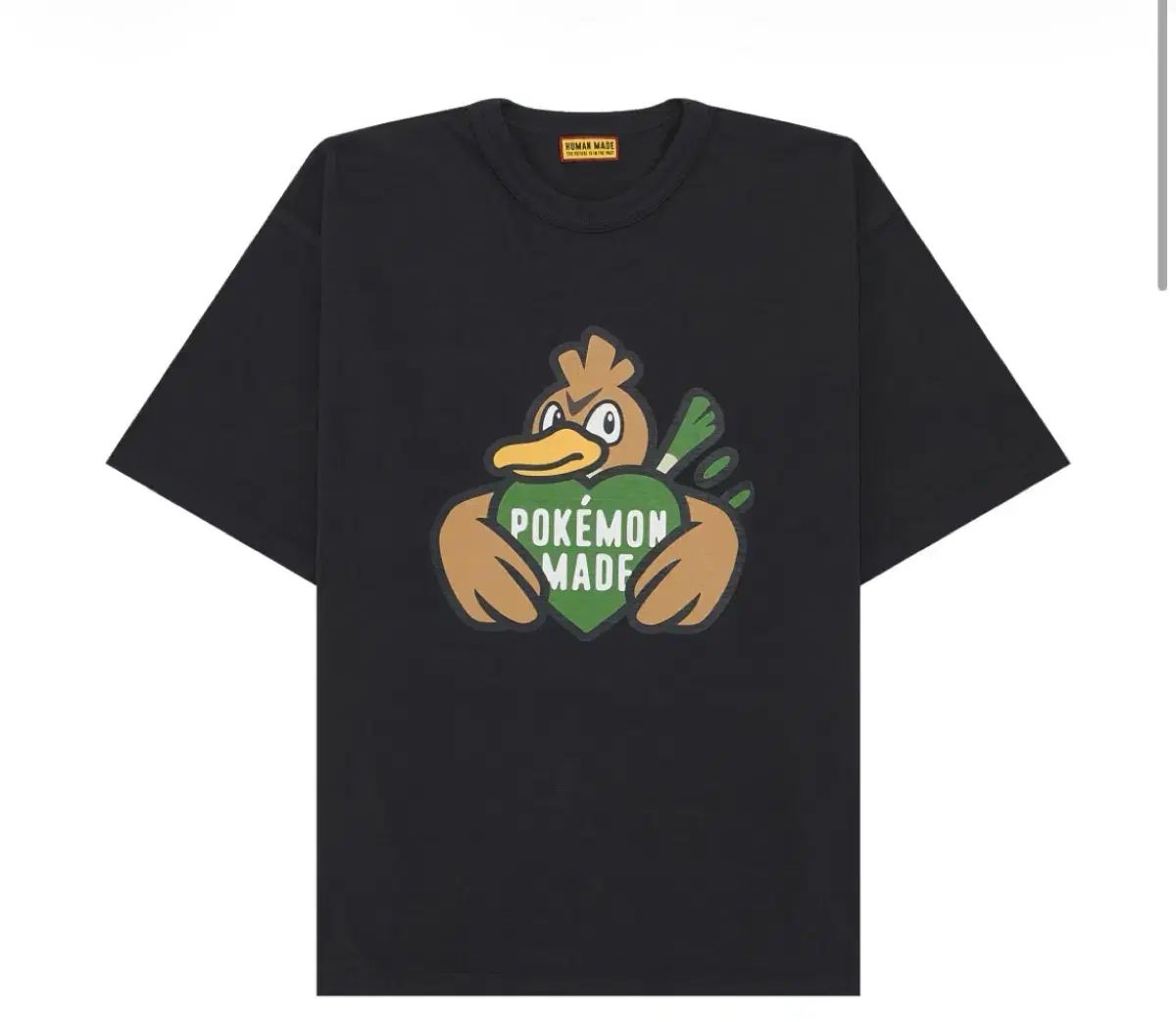 ヒューマンメイド x ポケットモンスター パオリ ブラックTシャツ L