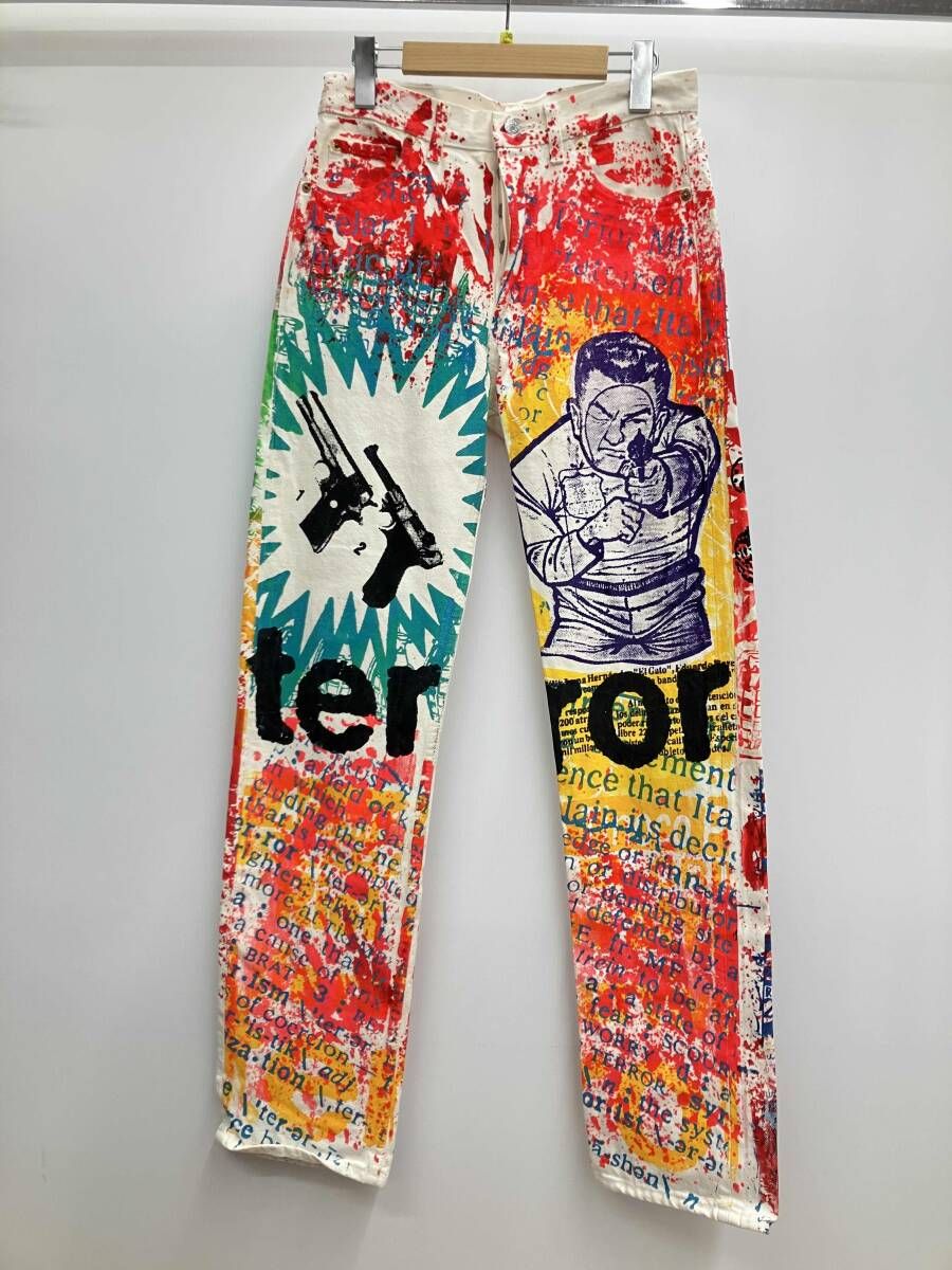 0 リーバイス ハンドペイント VINTAGE ジーンズ パンツ デニム 90s 