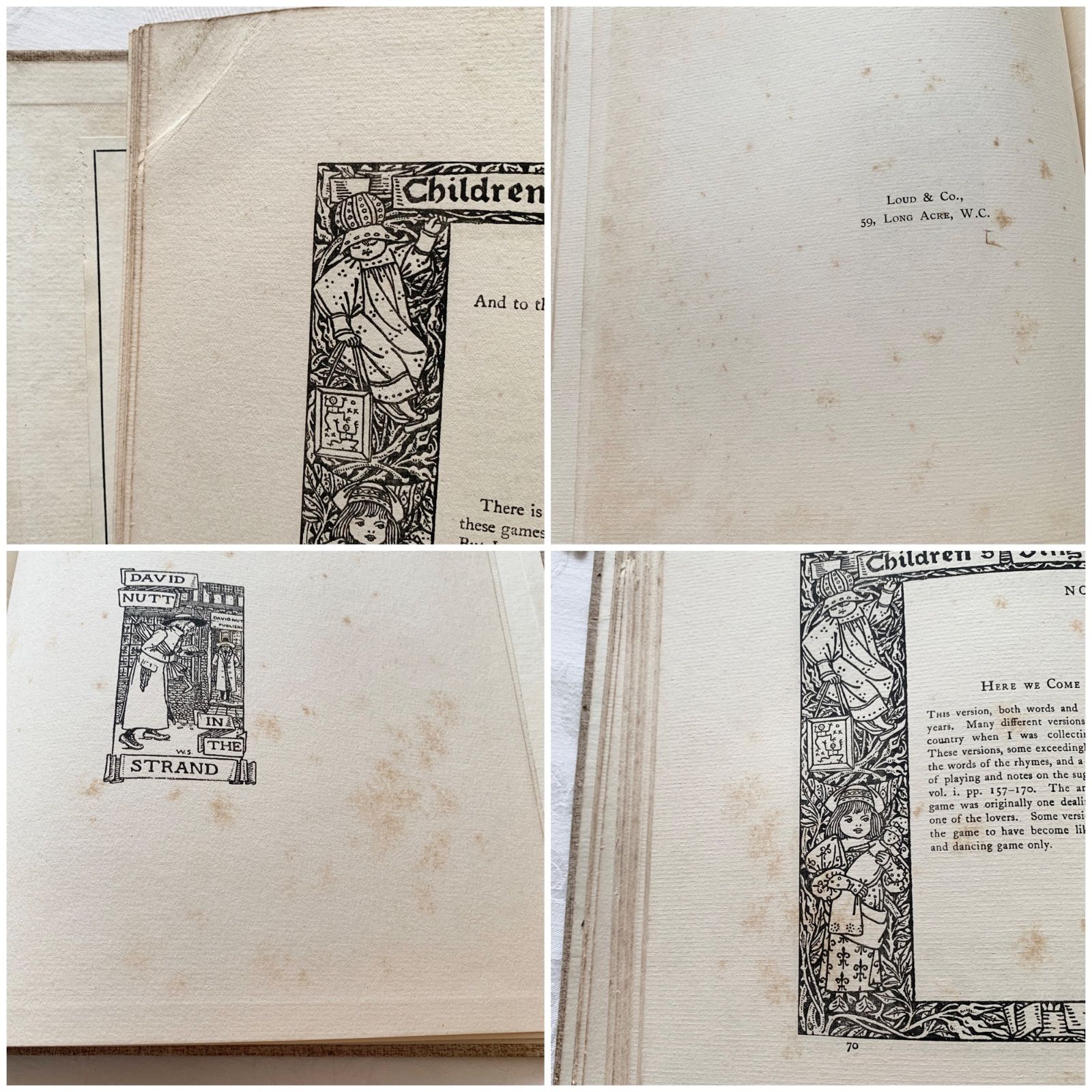 1894年出版 英国アンティーク歌絵本 Children's Singing Games