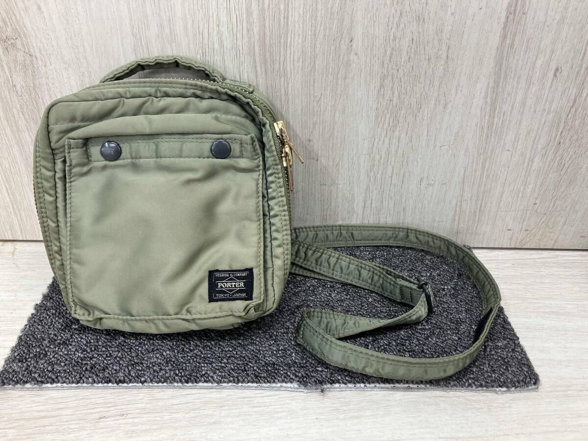 PORTER TANKER SHOULDER BAG Khaki sacoche 廃盤 ポーター タンカー