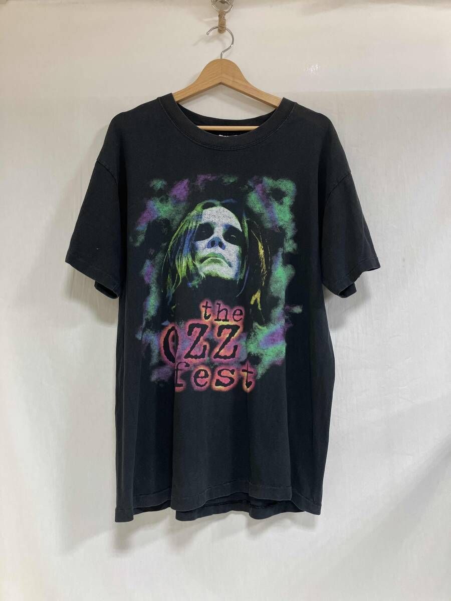 バンT 半袖Tシャツ 90s T-AMERICA the ozz fest サイズＬ BLK ティーアメリカ