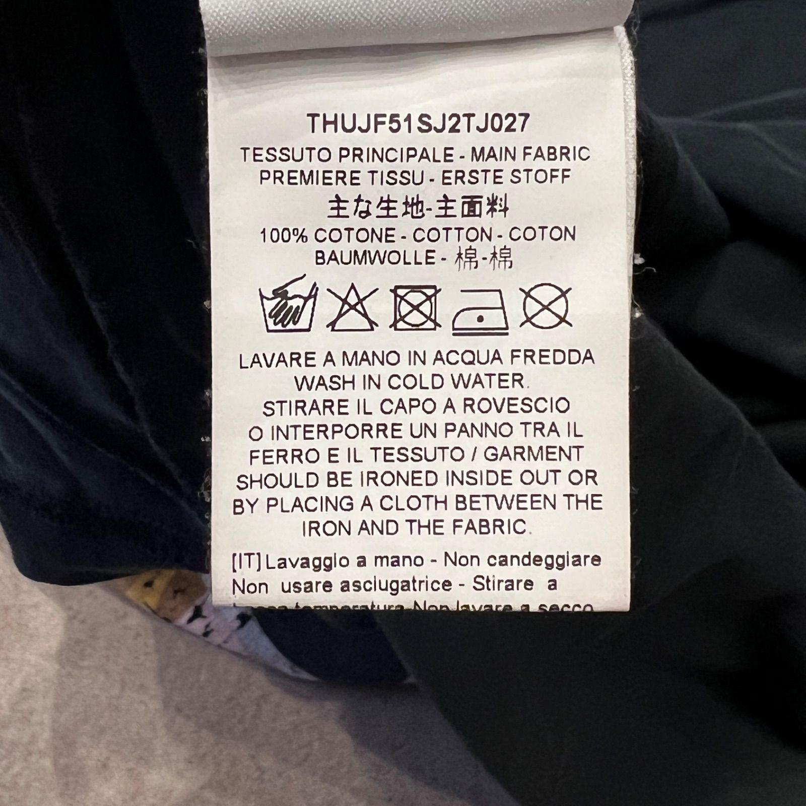PLAN C カロリーナセルフポートレートコットンロングスリーブTシャツ