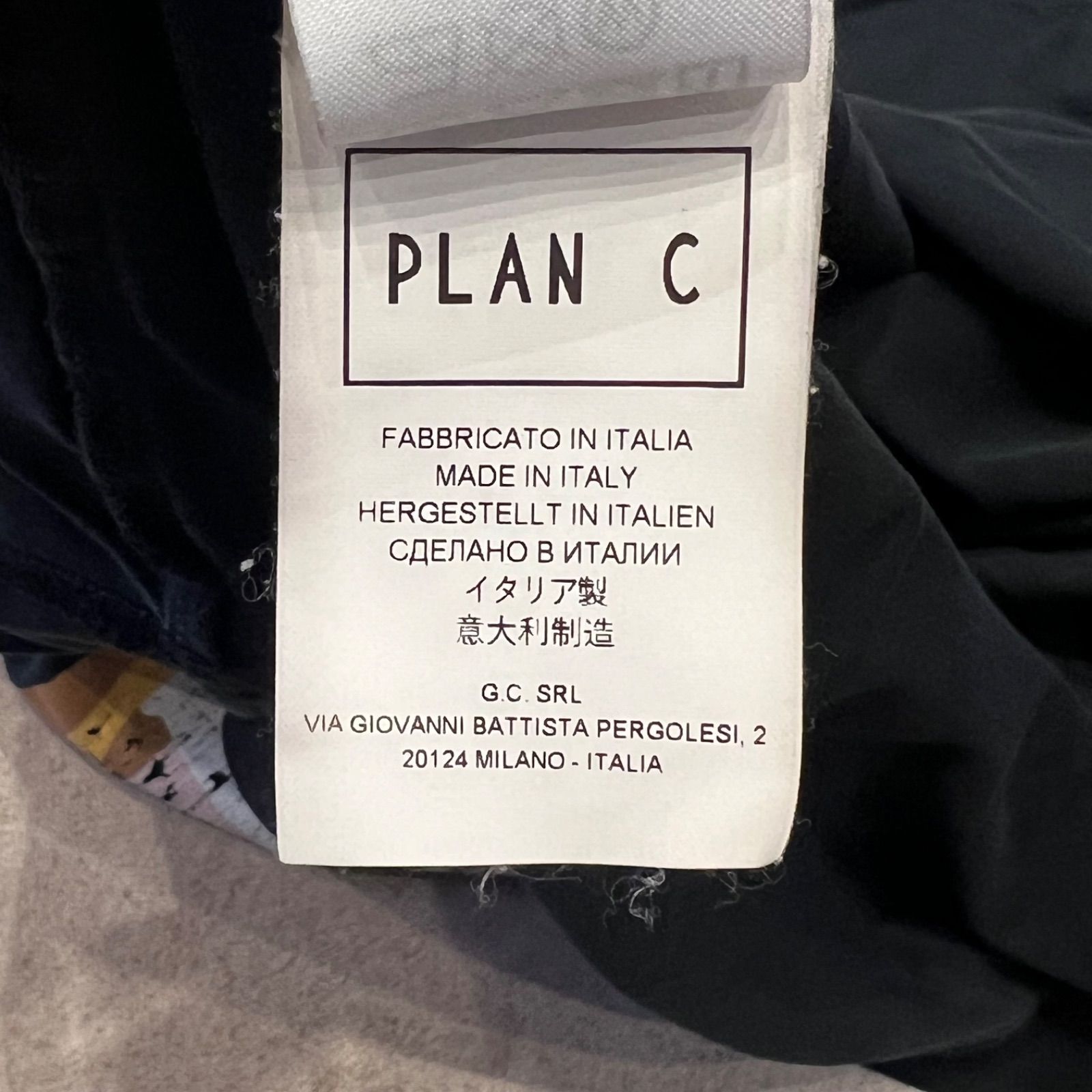 PLAN C カロリーナセルフポートレートコットンロングスリーブTシャツ