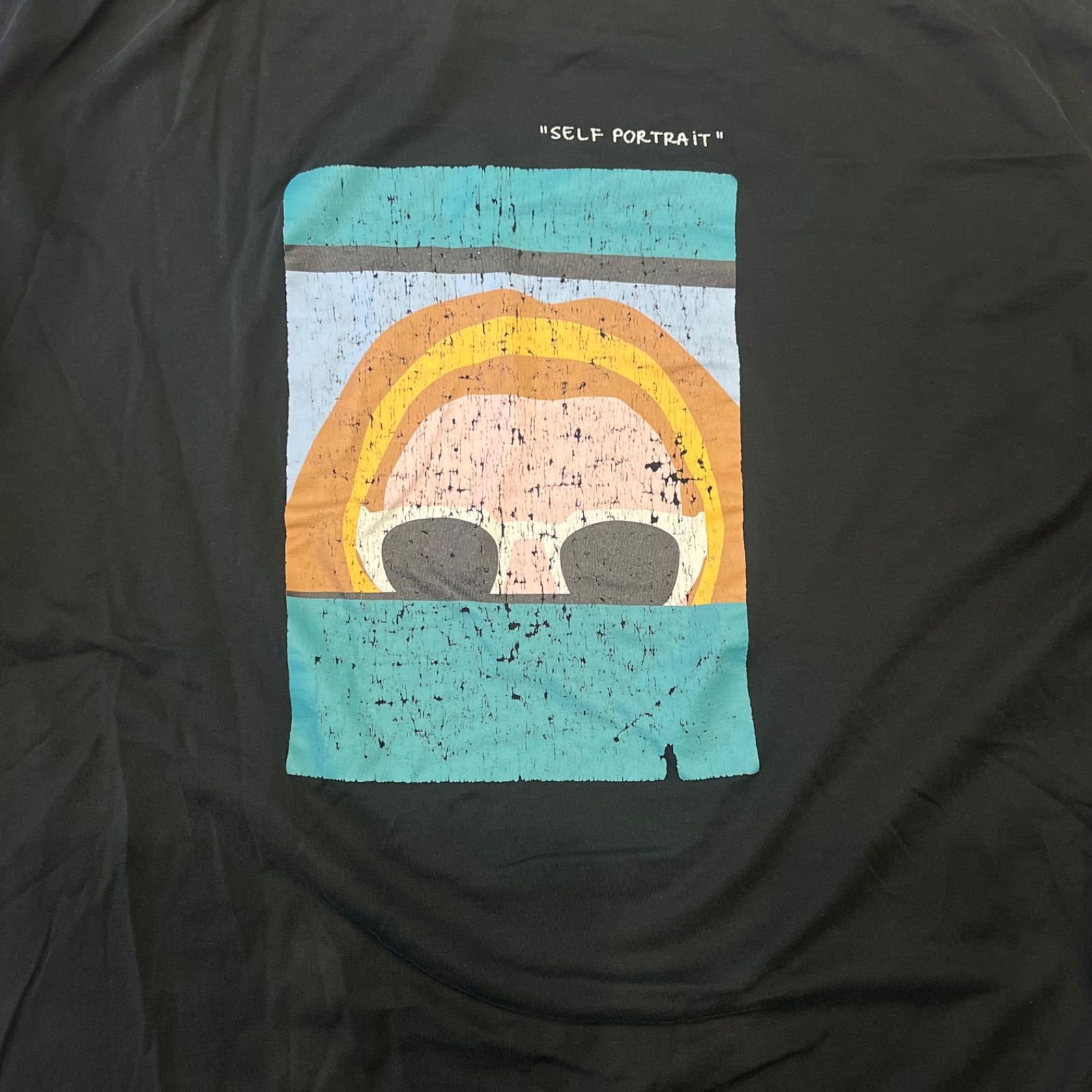 PLAN C カロリーナセルフポートレートコットンロングスリーブTシャツ