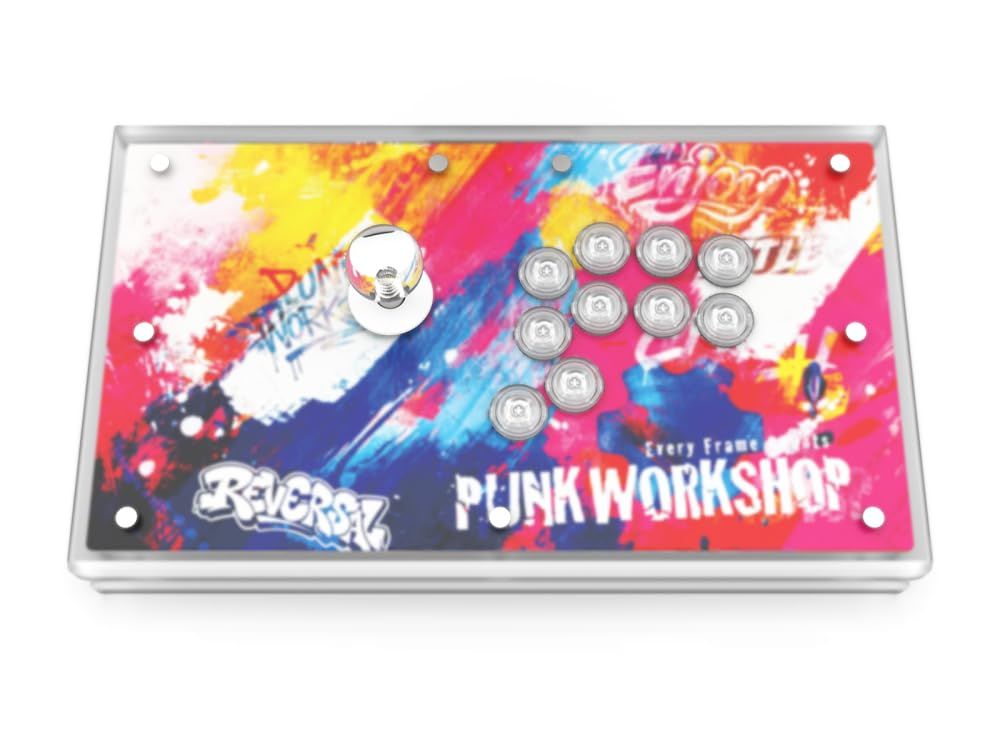 PUNK WORKSHOP パンクワークショップ アケコン ゲーミングマウス (FS-24, メタルスプリングレバー)