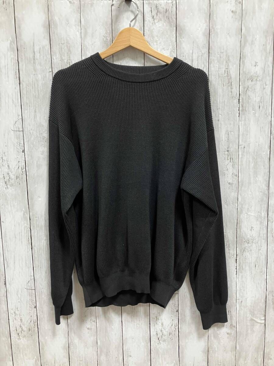 AURALEE/ニット/25SS/FLAT YARN RIB KNIT P/0/A25SP01SY／コットン／フ”ラック/オーラリー/サイズ3