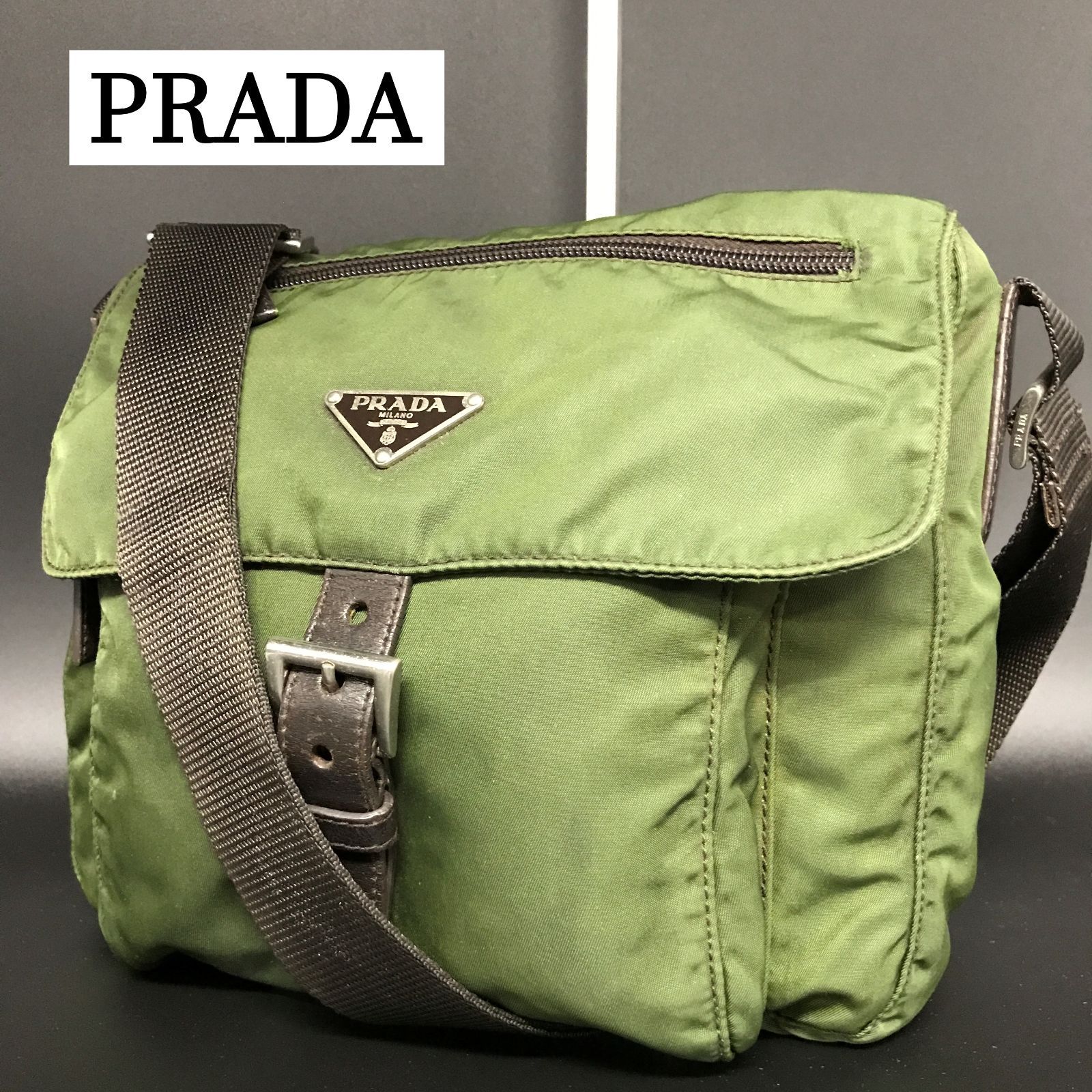PRADA プラダ ショルダーバッグ 三角ロゴ ミニ ワンショルダー クロス
