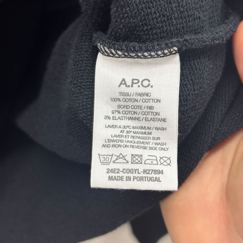 A.P.C. × NATACHA RAMSAY LEVI アーペーセー×ナターシャラムゼイレヴィ Sweat Shirt スウェット 24E2-C0GYL-H27894 ブラック size:S【中目黒B06】｜トレーナー・スウェット