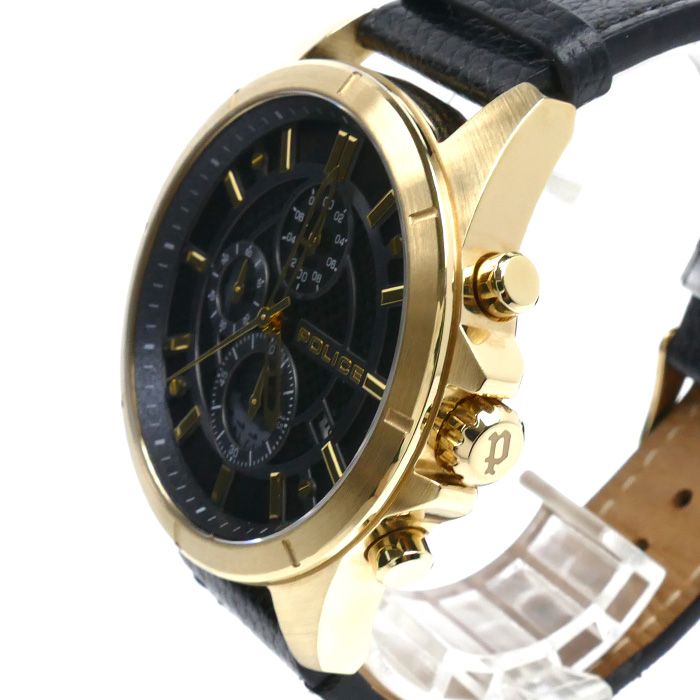POLICE ポリス クロノグラフ 腕時計 電池式 PEWGC0054001 メンズ 中古