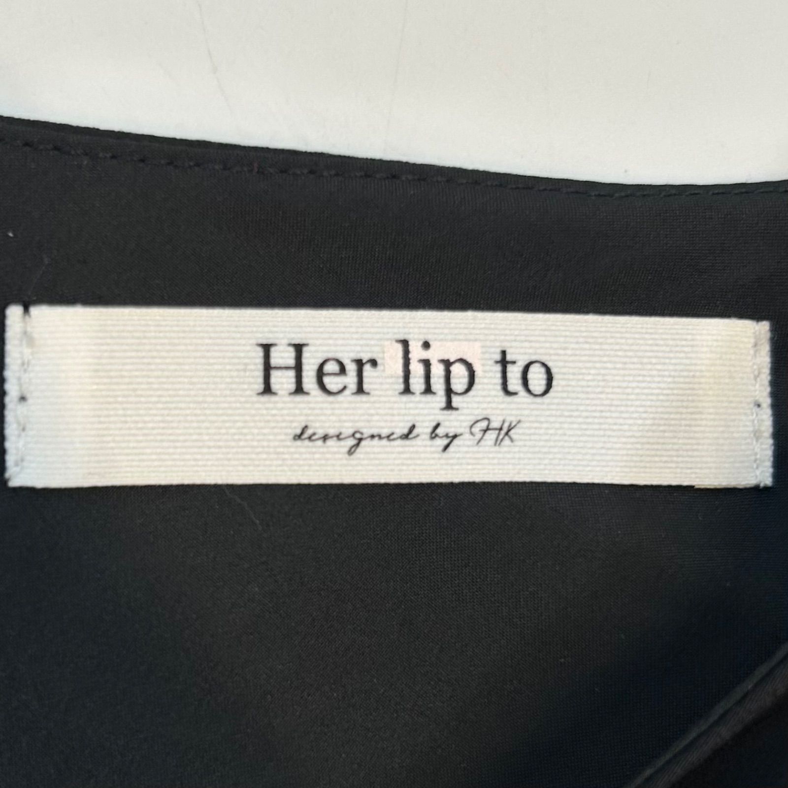 Her lip to パーリップトゥ Monochrome Peony Satin Dress ドレス