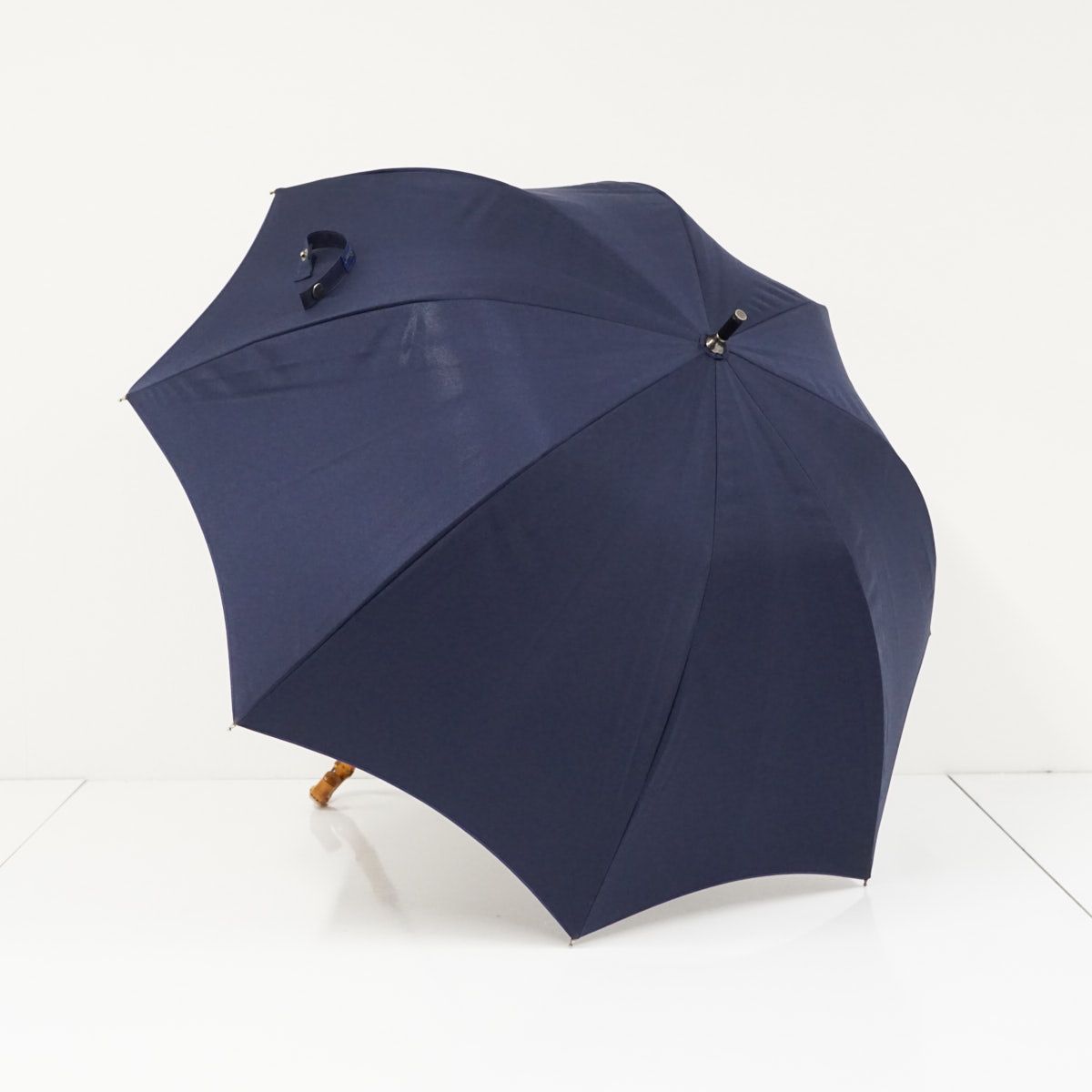 芦屋ロサブラン 完全遮光日傘 USED美品 ショートサイズ ネイビー
