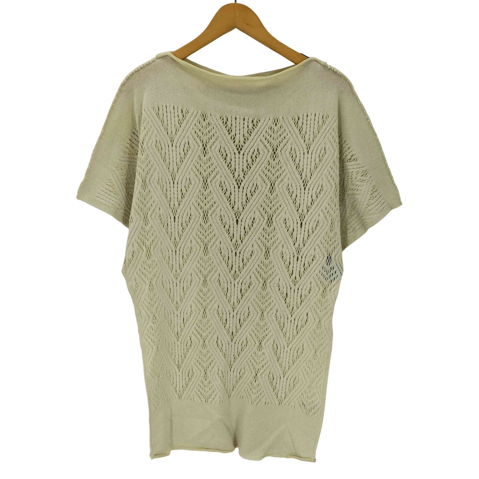 エイポックエイブルイッセイミヤケ A-POC ABLE ISSEY MIYAKE 11AW 透かし編み ワイド ニット カットソー セーター 薄手 レディース JPN：2