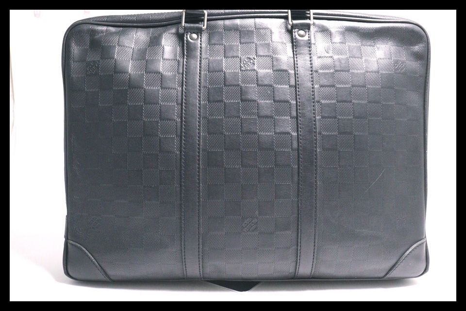 □LOUIS VUITTON ダミエアンフィニ PDV レザー ビジネスバッグ