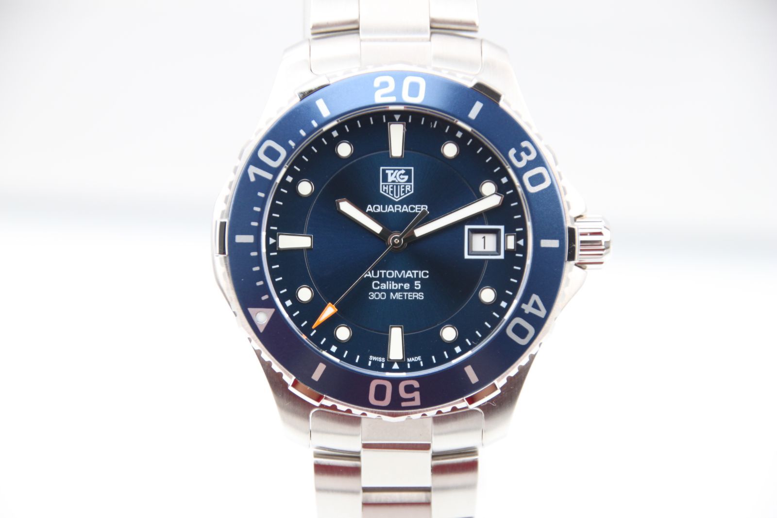 TAG Heuer 自動巻き時計 ブルー タグ・ホイヤー アクアレーサー 300M ブルーダイヤル 自動巻き メンズ