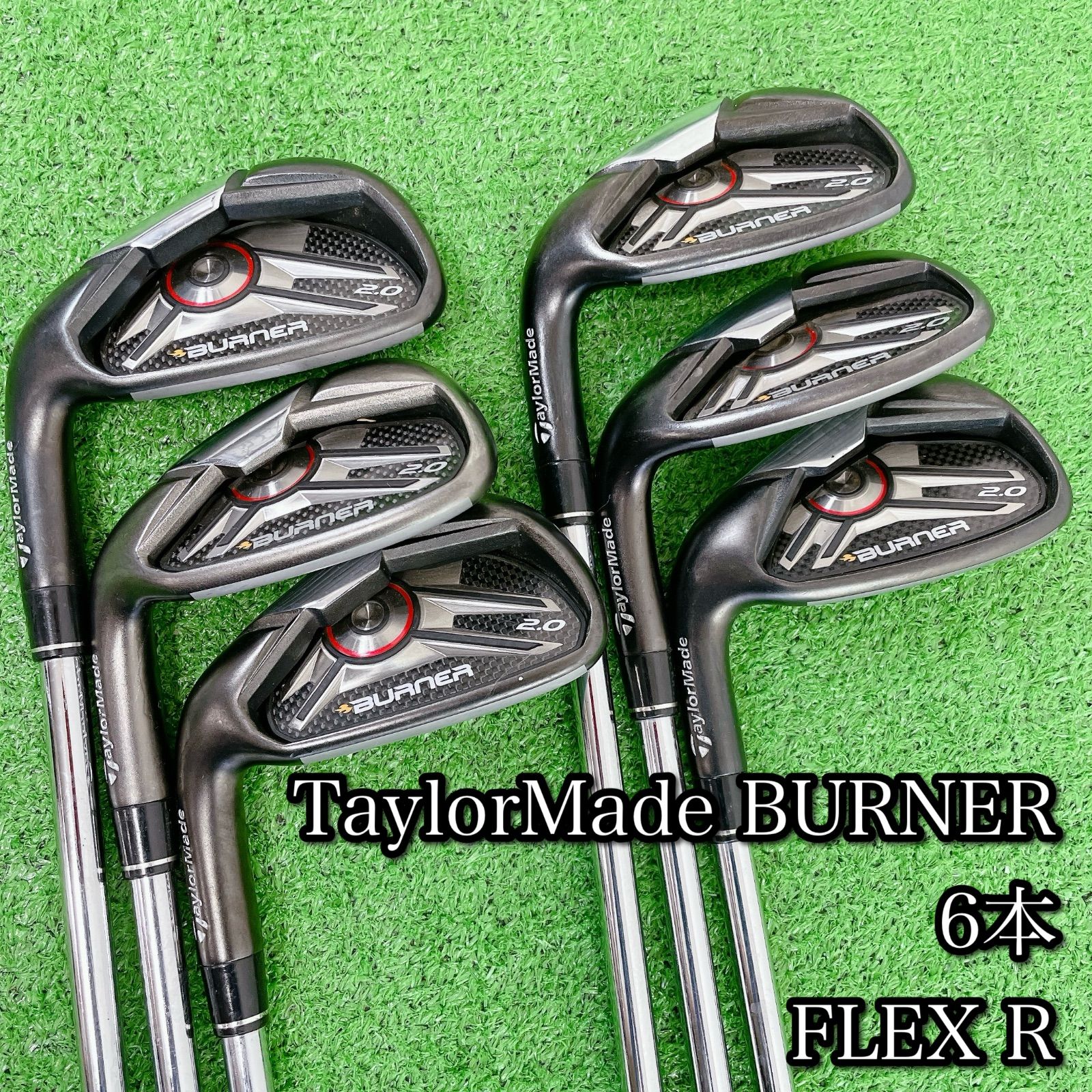 TaylorMade BURNER 6本 メンズ FLEX R 左利き用 ゴルフ アイアンセット