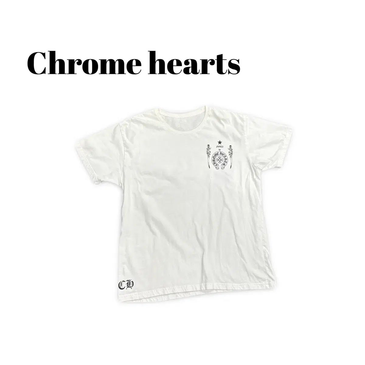 (105)クロムハーツTシャツスカル半袖