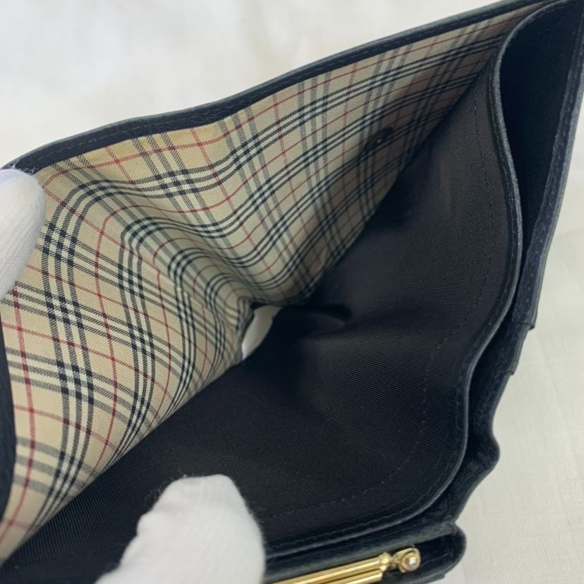 BURBERRY バーバリー 二つ折り財布 がま口 コンパクトウォレット