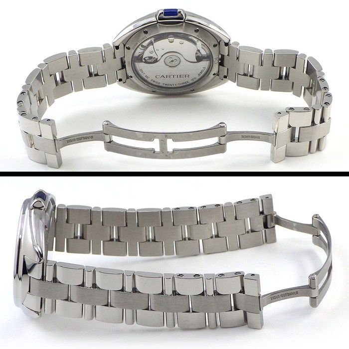 カルティエ Cartier 腕時計 クレ WSCL0006 シルバーギョーシェ文字盤