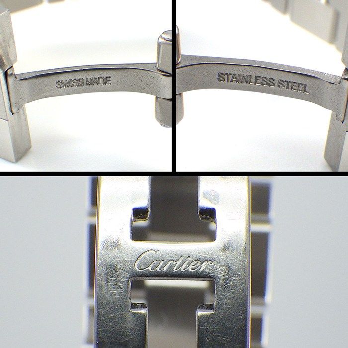 カルティエ Cartier 腕時計 クレ WSCL0006 シルバーギョーシェ文字盤