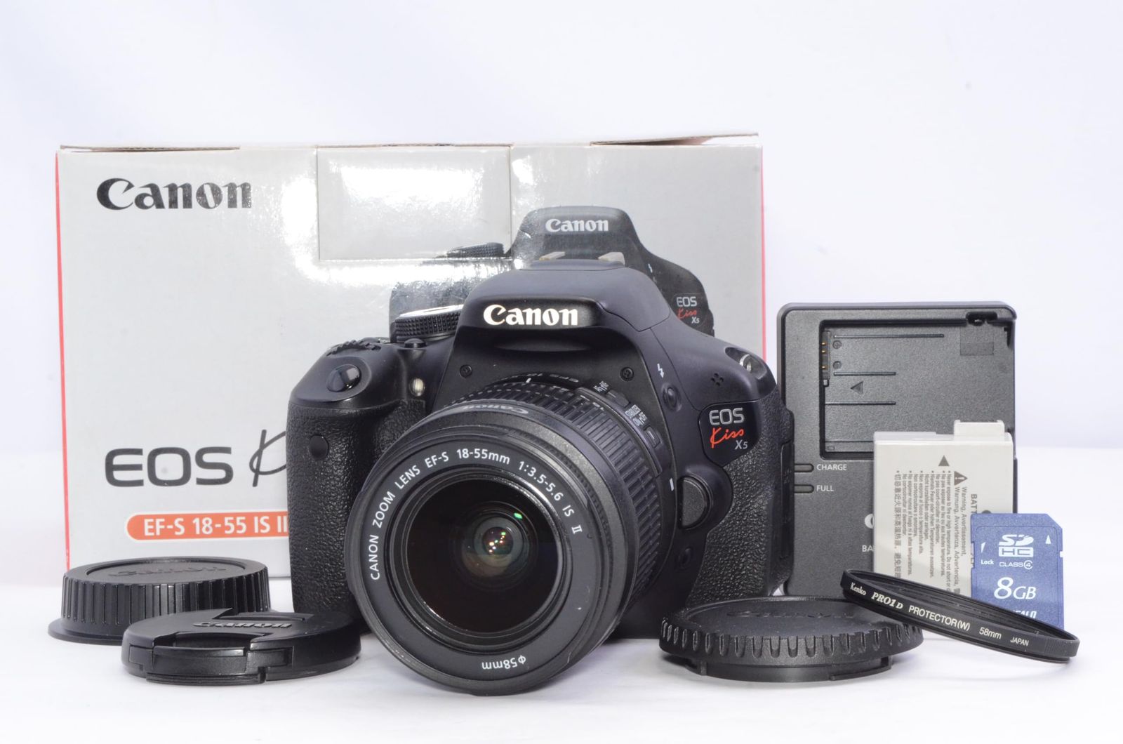 Canon EOS Kiss X5 レンズキット EF-S18-55mm IS II付 SDカード付 実用