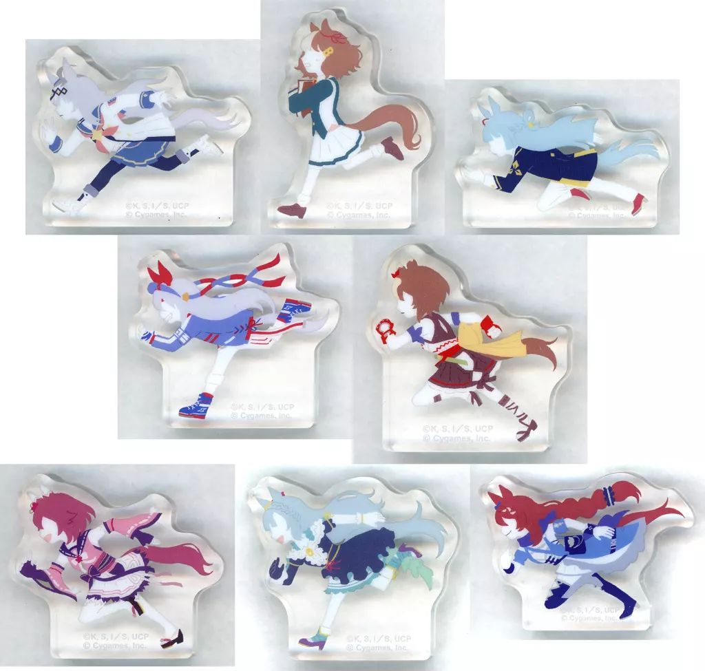 【中古】アクリルスタンド・アクリルパネル 全8種セット 「ウマ娘 シンデレラグレイ ころっと アクリルフィギュアコレクション ゆるパレット」