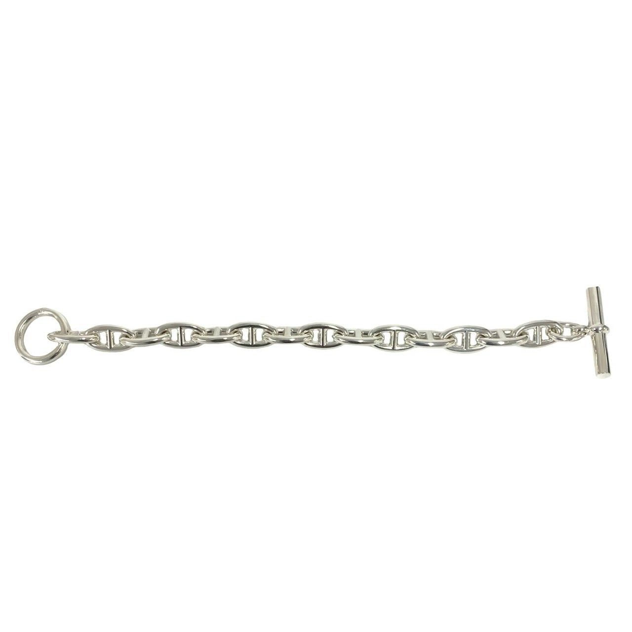 HERMESエルメスシェーヌダンクルシルバー925 14サイズ 極 美品 箱付き HERMES エルメス シェーヌダンクル GM 14コマ
