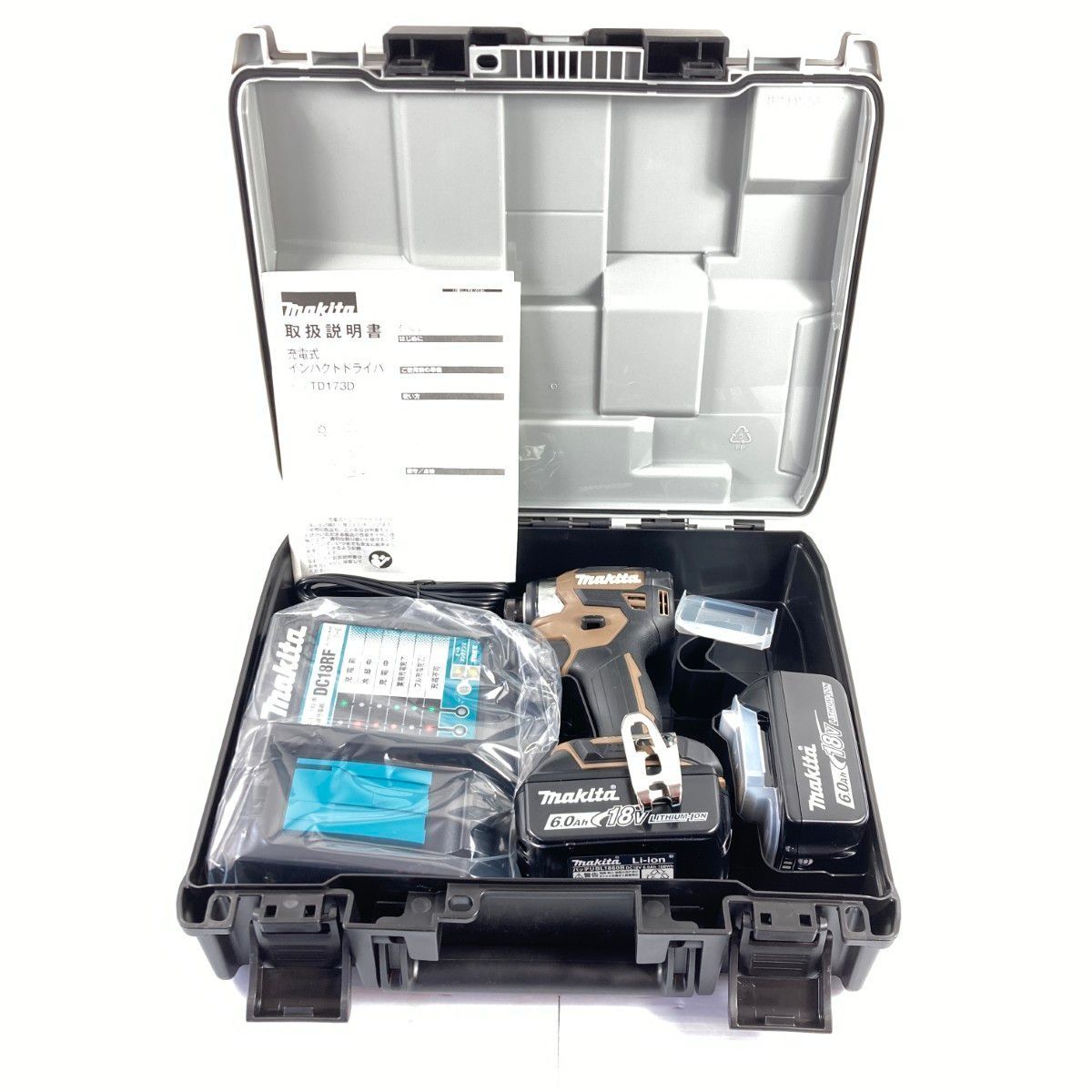 MAKITA マキタ 18v 6.0Ah 充電式インパクトドライバ 限定色 ※PSEマークあり (5) TD173DGXAB ブラウン