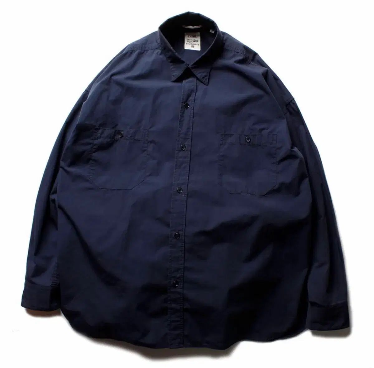 XL ナナミカ コットンデッキシャツ ネイビー