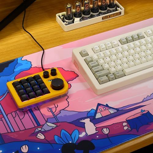 KB16 マクロメカニカルキーボードアルミニウム製/片手キーボード/RGB VIA ホットスワップ プログラム機能対応可能/16キー/Ps Pr LrC Blenderなどのソフトに利用可能 (黄色)★m 49398969