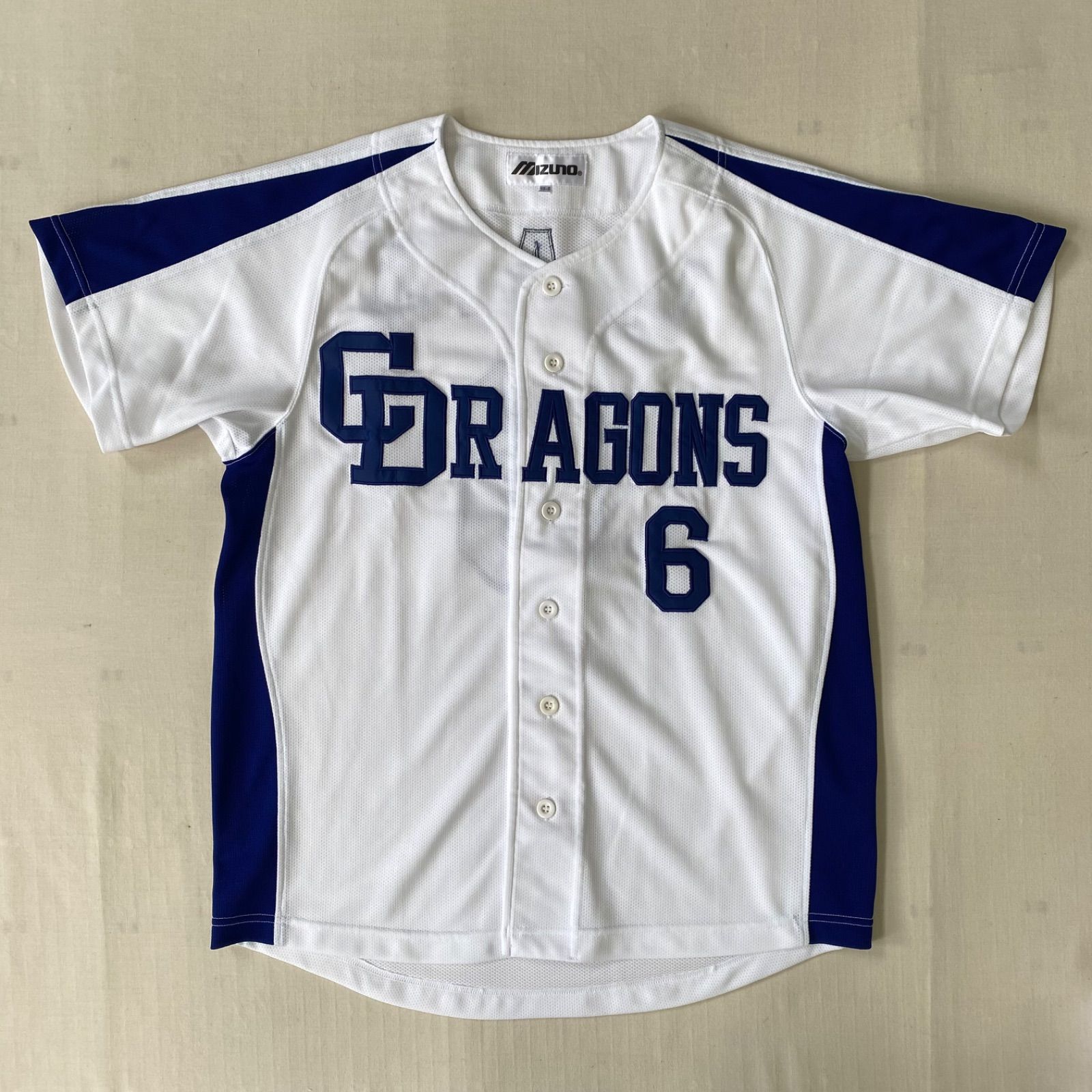 中日ドラゴンズ 井端弘和 ユニフォーム 6 Mizuno LL Mizuno ミズノ Dragons 中日ドラゴンズ ユニフォーム 井端弘和 6 NPB