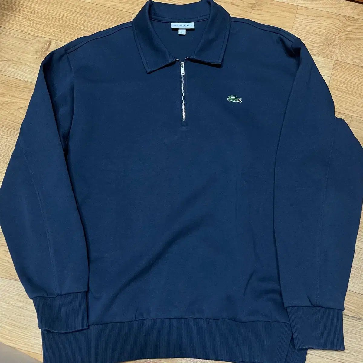 LACOSTE ハーフジップ スウェット ネイビー 105サイズ (5サイズ)