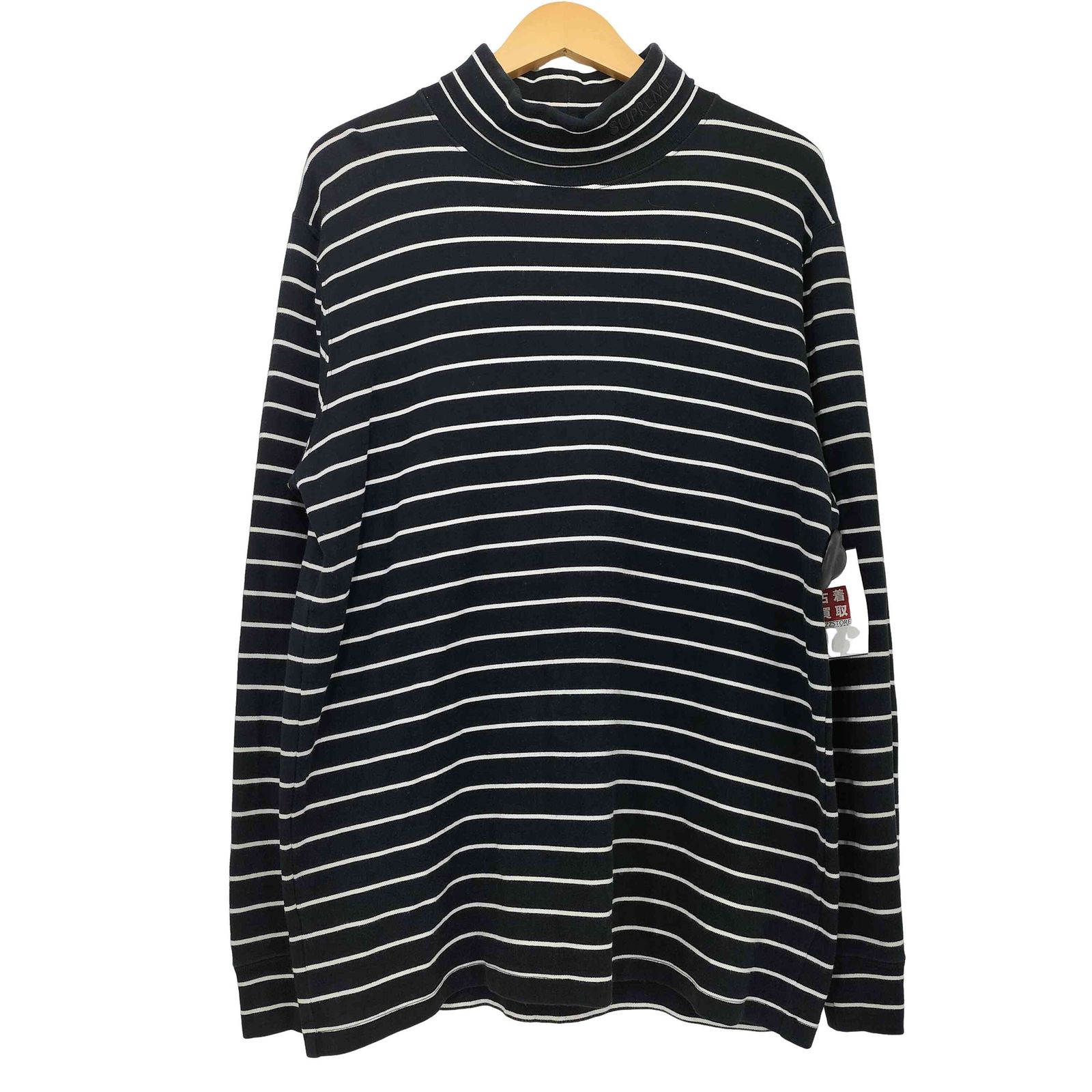 シュプリーム Supreme 16SS Striped Turtleneck L/S Tee メンズ import：M