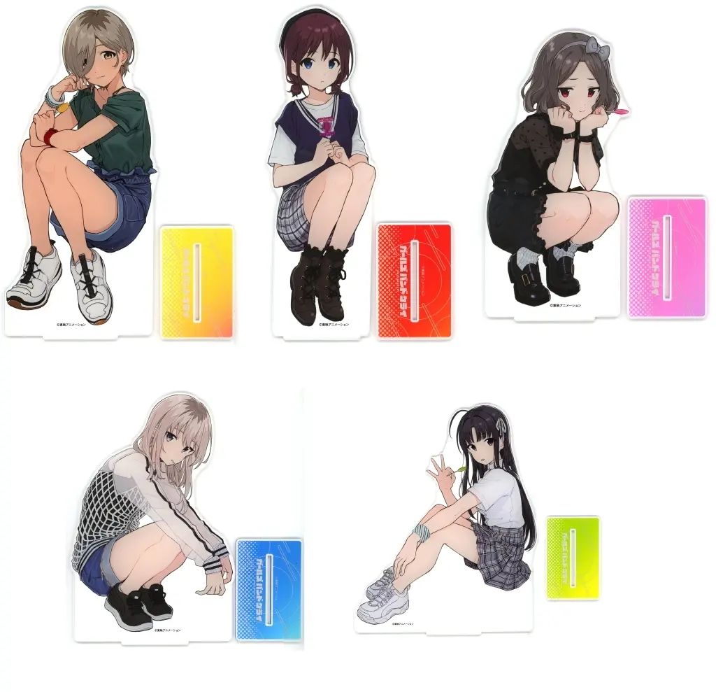 【中古】アクリルスタンド・アクリルパネル 全5種セット ビッグアクリルスタンド 「ガールズバンドクライ」 GiGOグループのお店限定