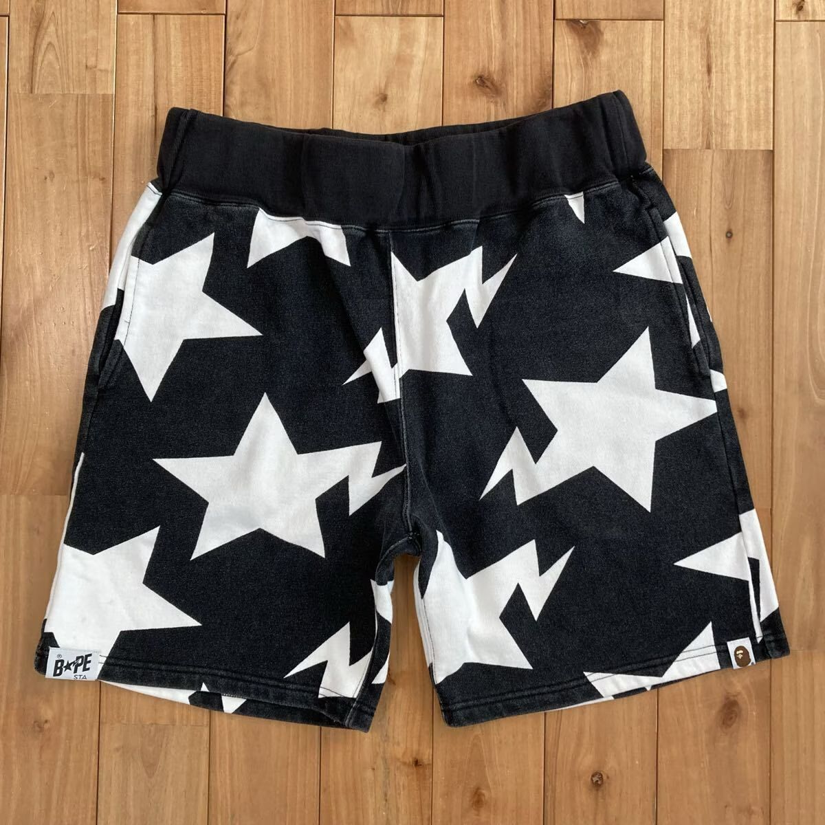 BAPE STA スウェット ハーフパンツ Mサイズ ブラック a bathing ape